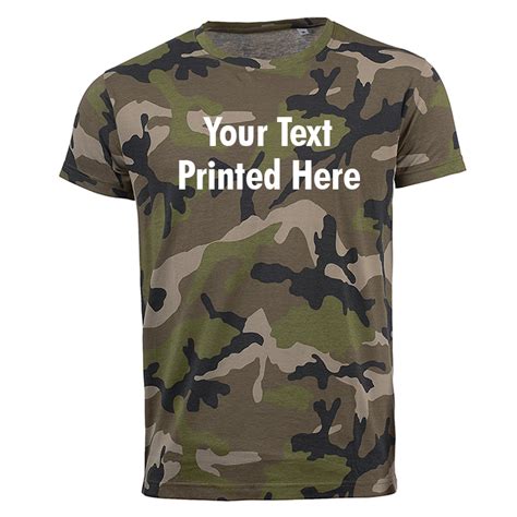 Camo printed t